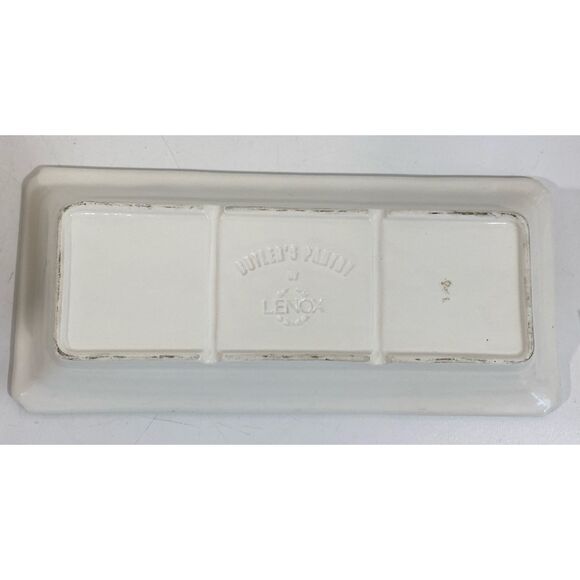 LENOX BUTLER’S PANTRY 3 SECTION RECTANGULAR Condiment DISH, TRAY, 13" X 6" X 2” - Picture 5 of 5